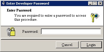 developer password